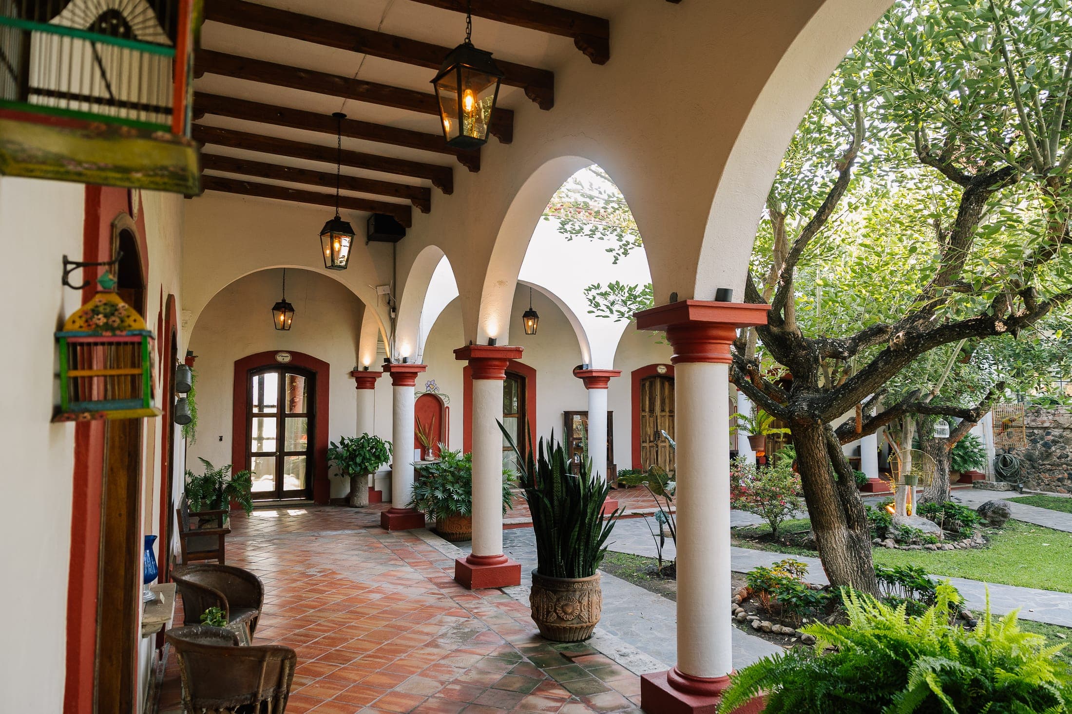 Corredor principal · Hacienda San Nicolás